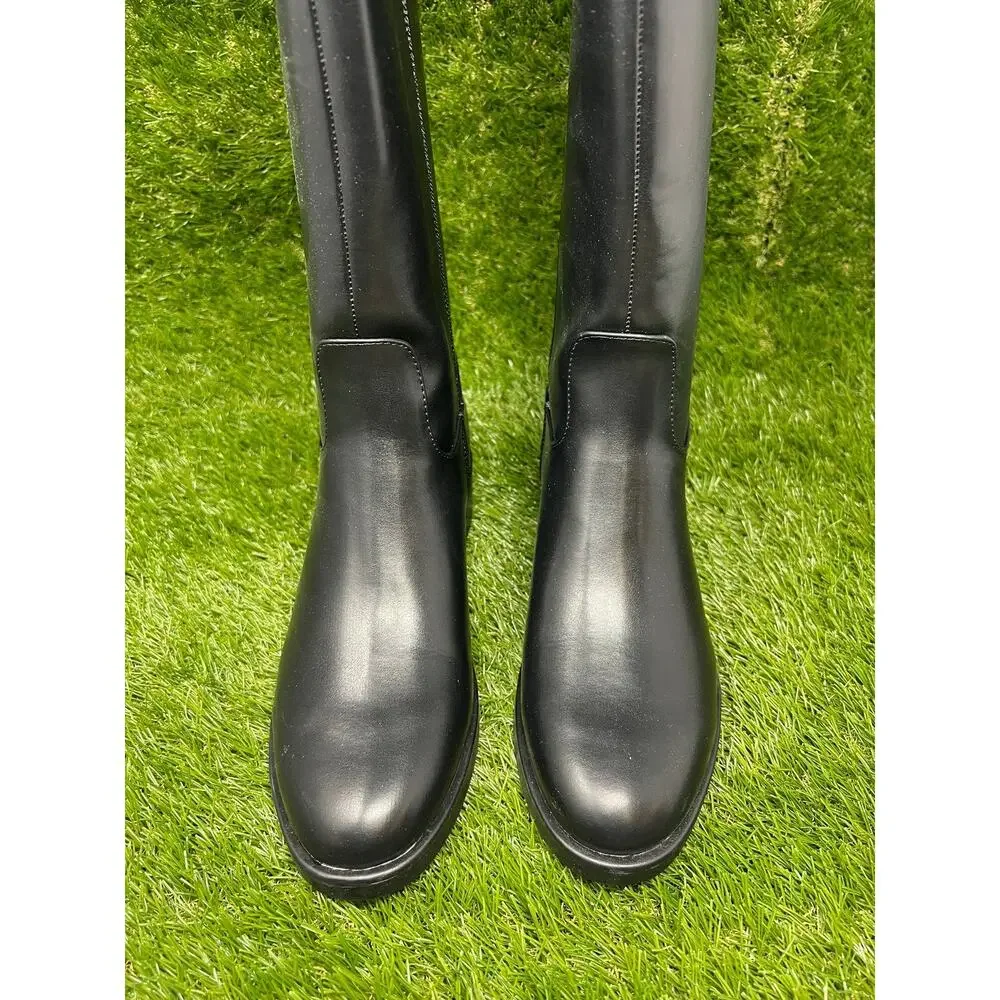 Tommy Hilfiger Women's 9M Iviann Black Tall Boots